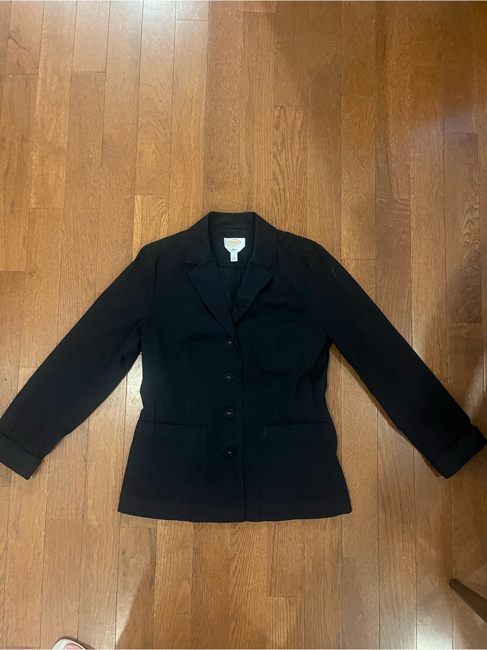 Talbots Black Women's Tailored Blazer Jacket,size 12